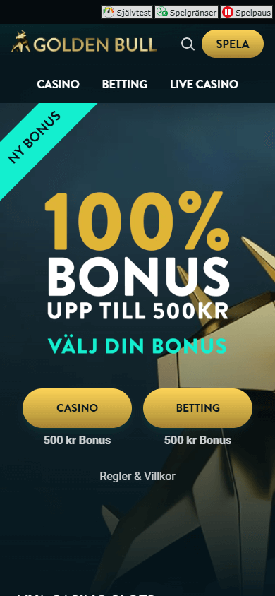 Golden Bull Casino Mobile screenshot